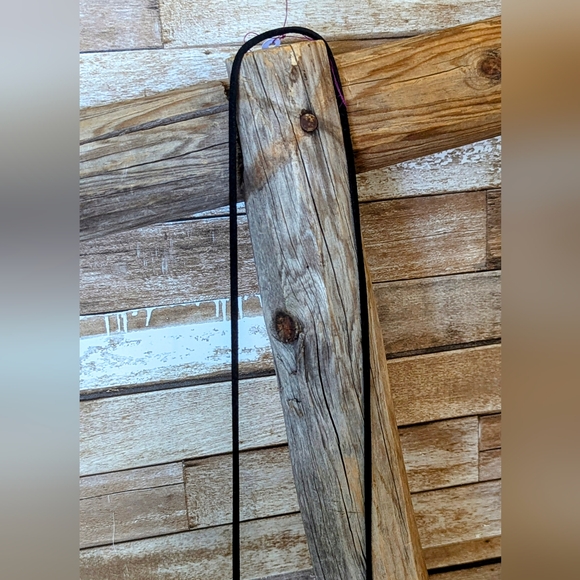 NWT Black Suede W Beads & Squash Blossom Charm Fringe & Cross Necklace - Picture 6 of 9